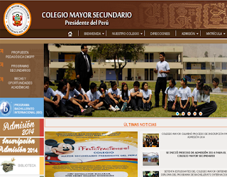 Postulantes inscritos Colegio Mayor Secundario Presidente del Perú 2014 jueves 16 de Enero